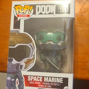 Doom space marine pop games figure